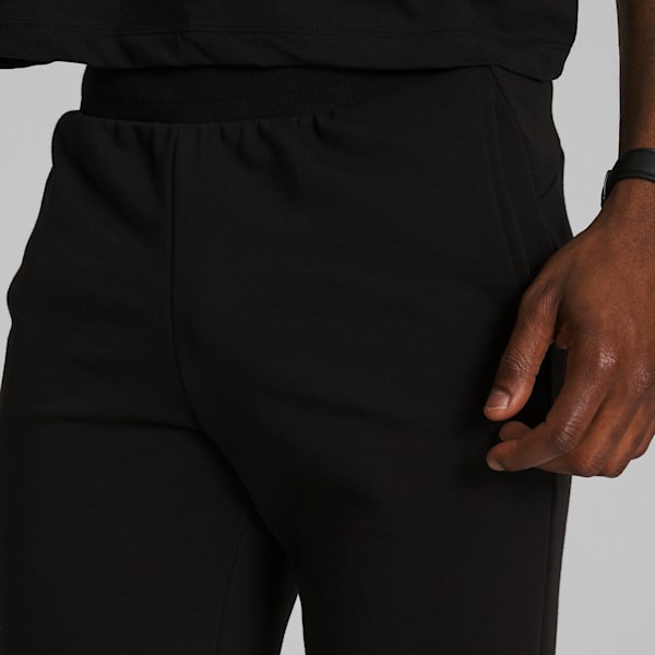 Essentials+ 12" Men's Shorts, Cotton Black-Puma White, extralarge